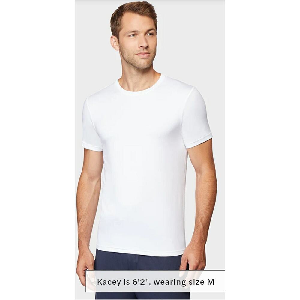 2-pack 32 Degrees Cool Short Sleeve Crew Neck Quick-Dry Breathable Shirts LG M45